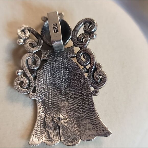 Guardian Angel Sterling Silver Pendant - Picture 2 of 2